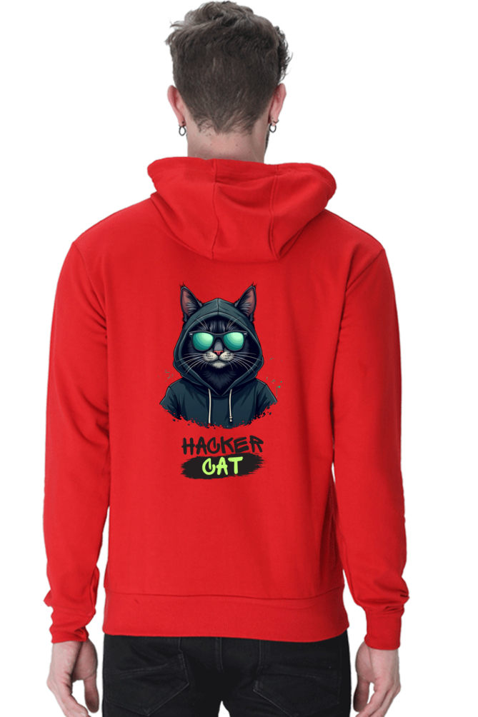 Hacker Cat - Men's Hooded Sweatshirt
