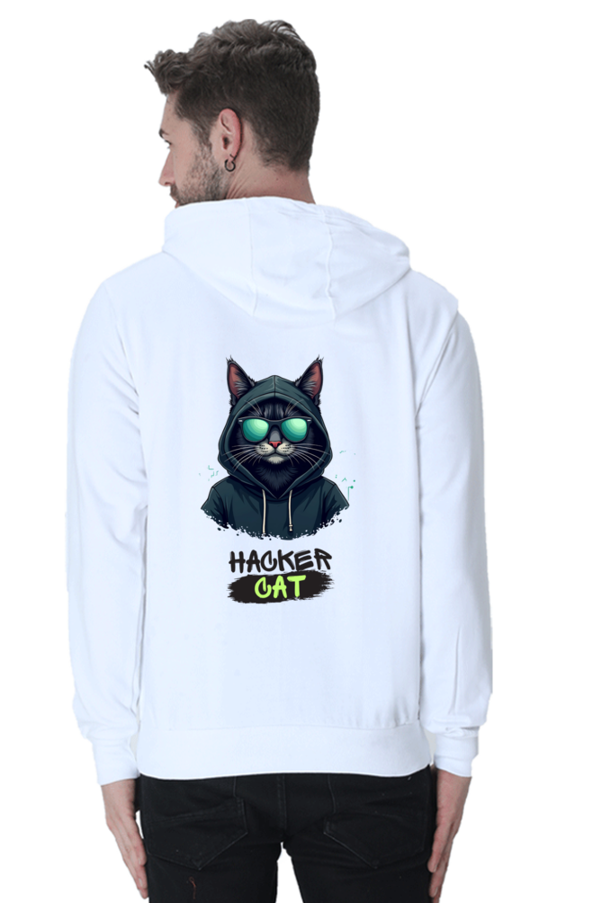 Hacker Cat - Men's Hooded Sweatshirt