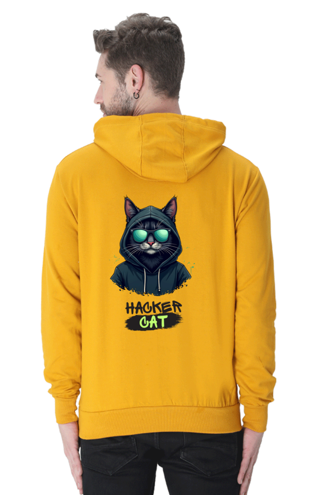 Hacker Cat - Men's Hooded Sweatshirt