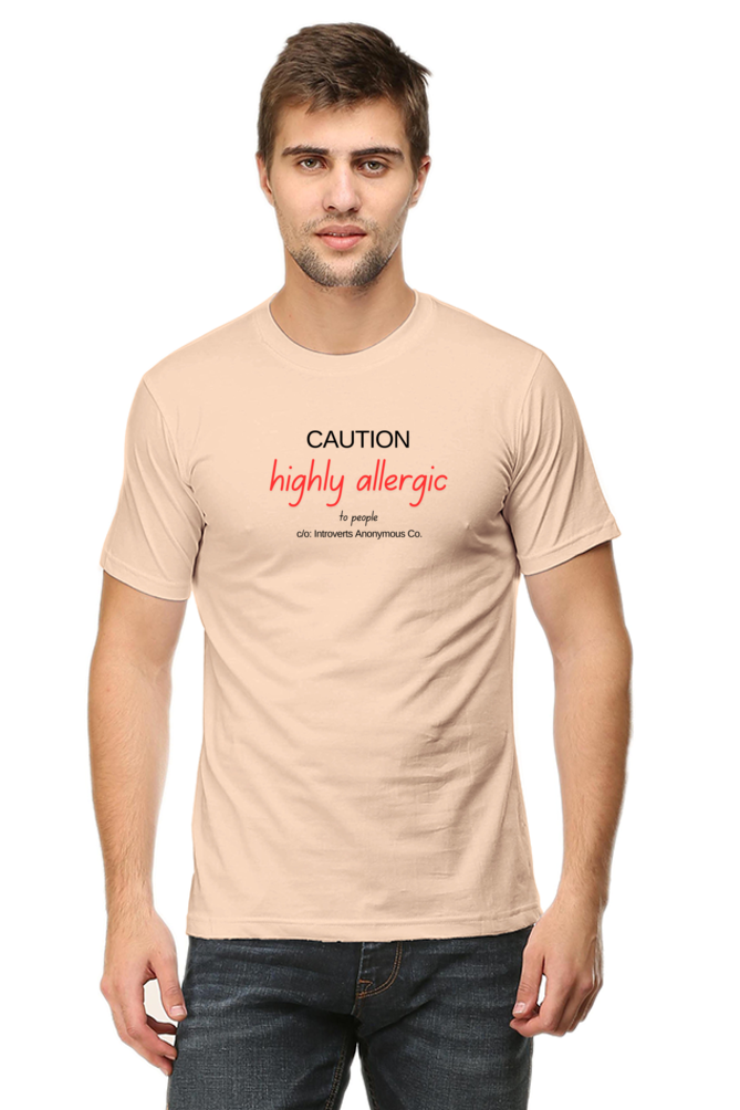 Caution Highly Allergic - Men's T Shirt