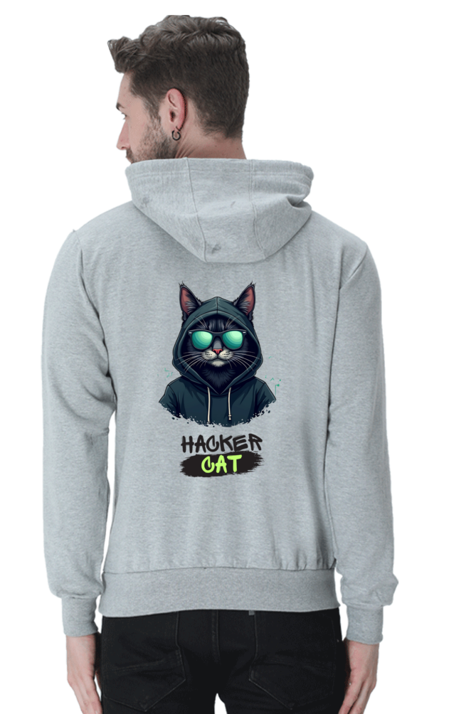 Hacker Cat - Men's Hooded Sweatshirt