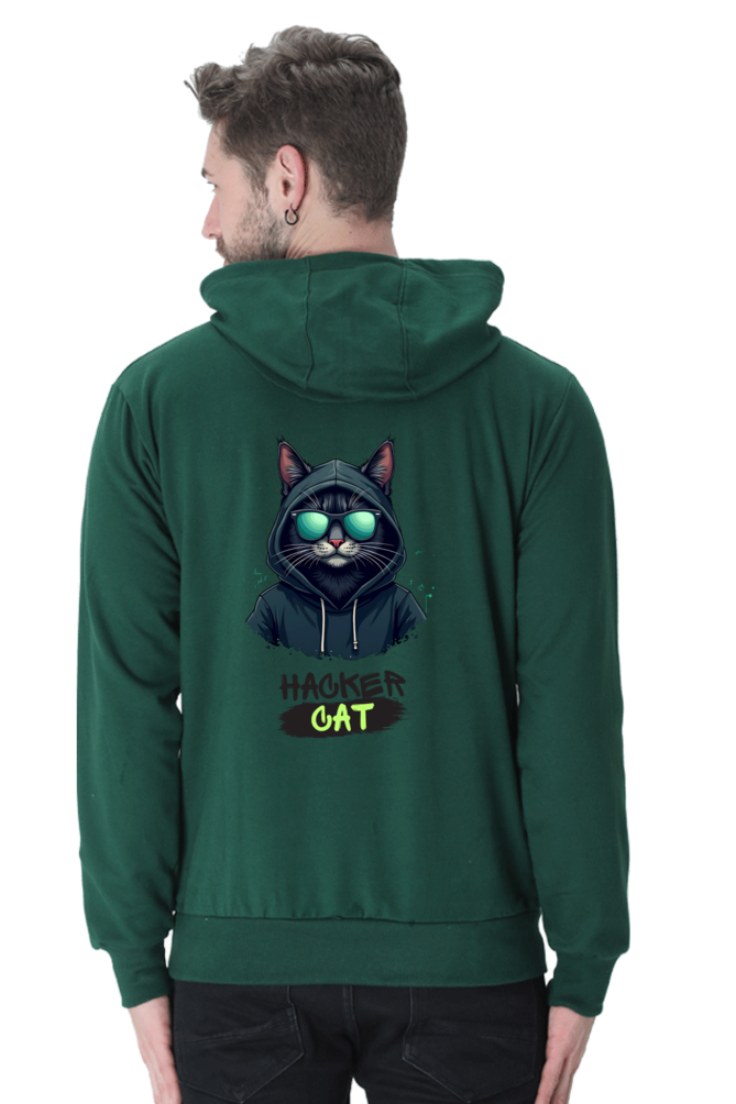 Hacker Cat - Men's Hooded Sweatshirt