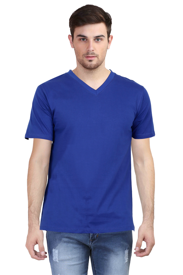 Men's Plain V-Neck T Shirt