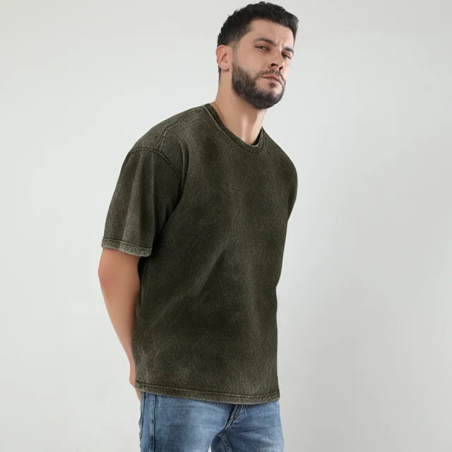 Men's Acid Washed Oversized T Shirt