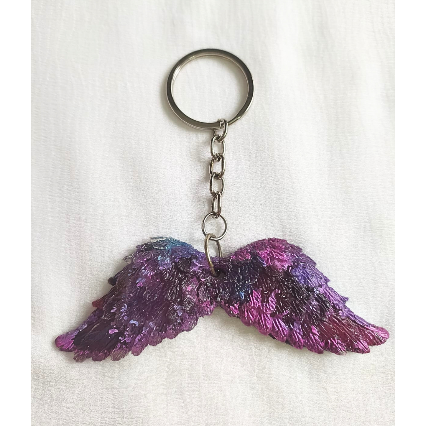Galaxy Angel Wings Resin Keychain/Wall Hanging