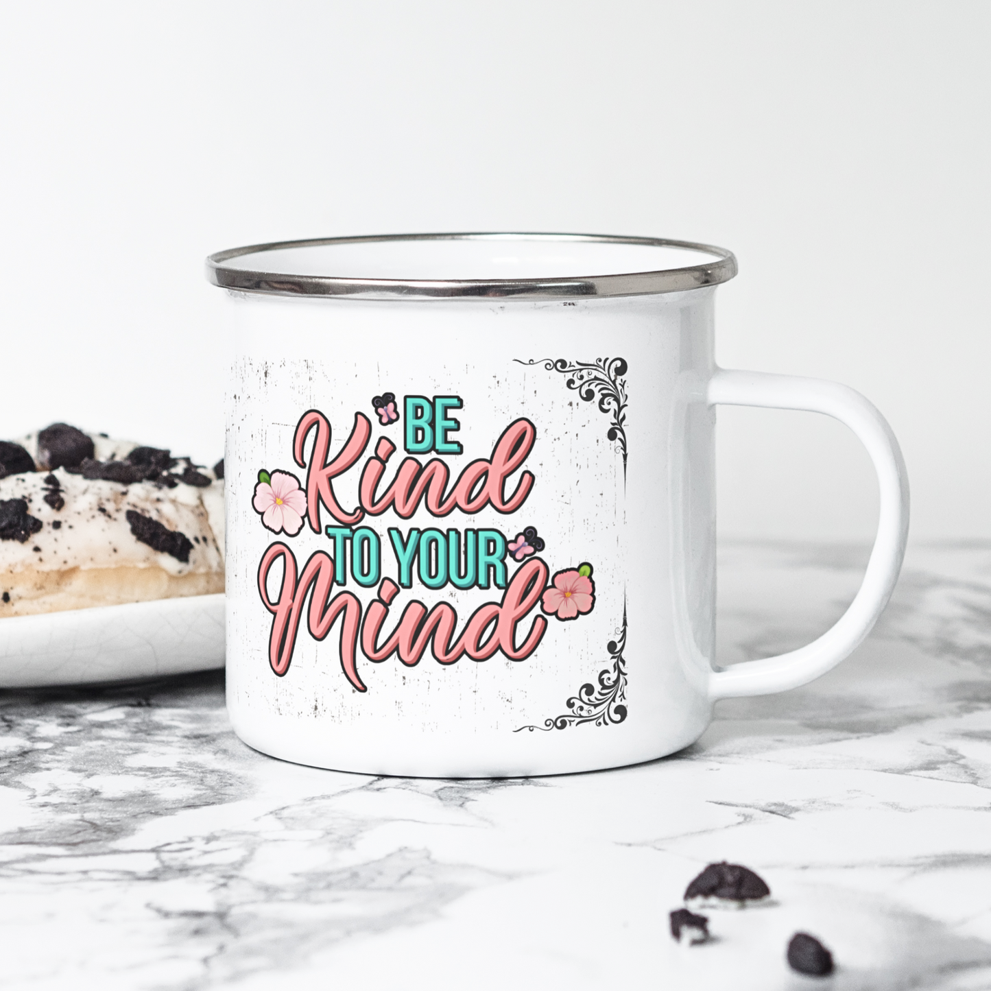 Be Kind To Your Mind - Enamel Mug