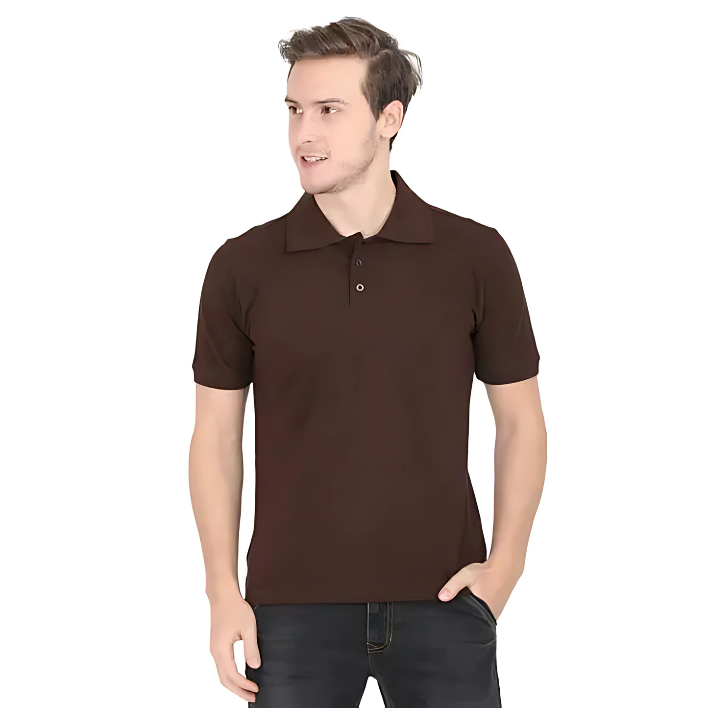 Men's Plain Polo T Shirt