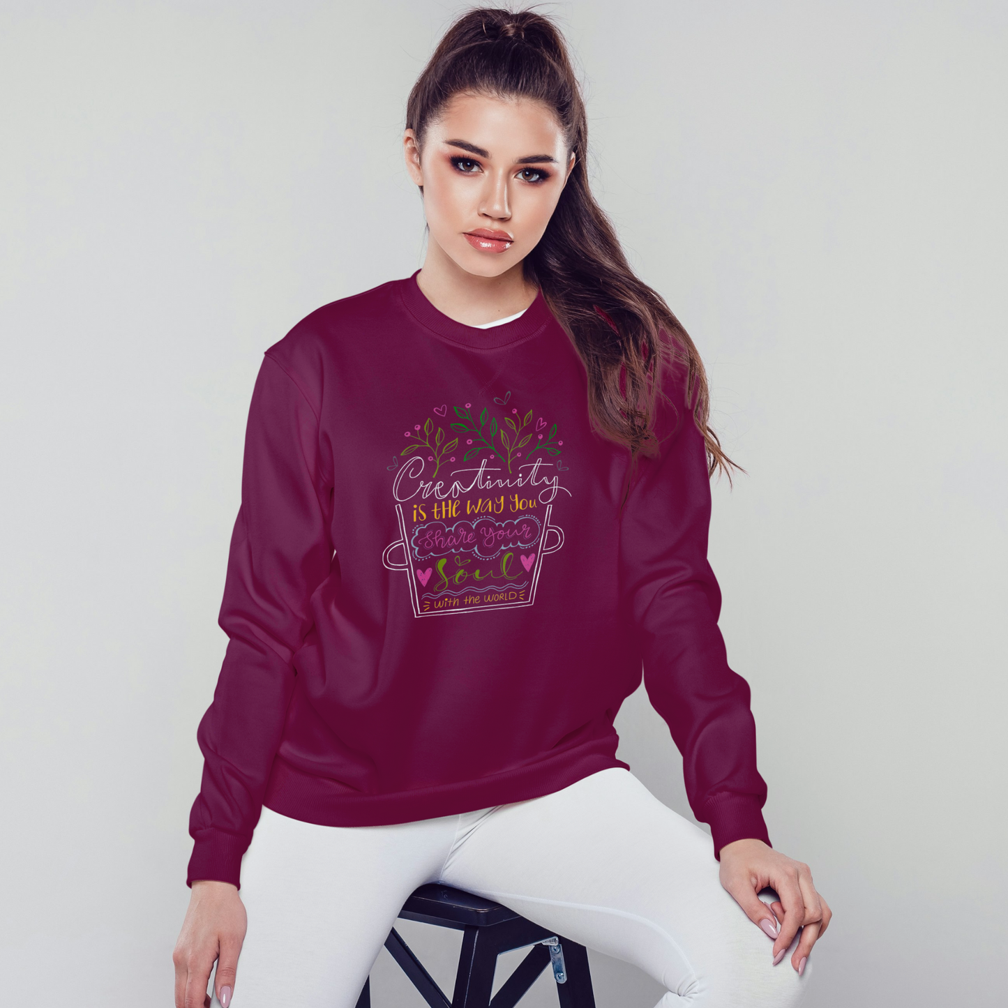 Creativity Is The Way You Share Your Soul With The World - Women's Sweatshirt