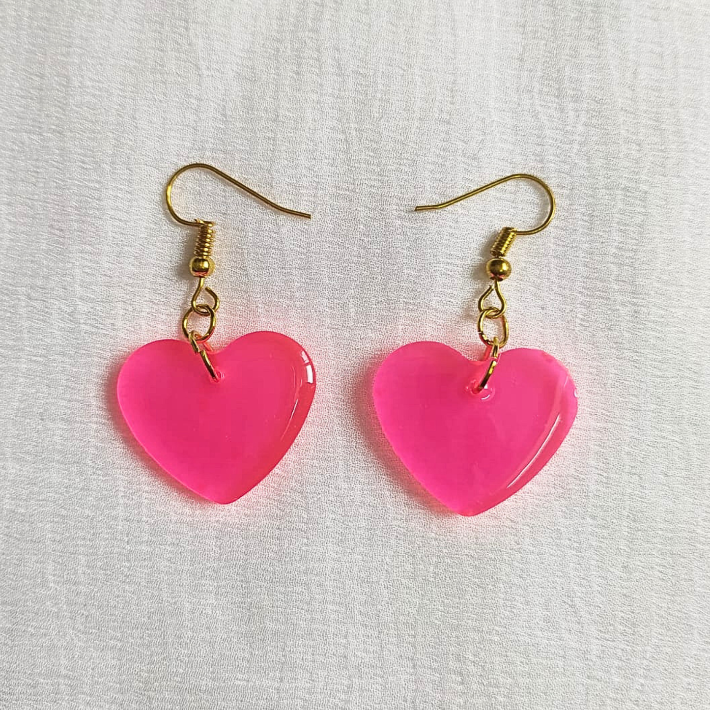 Rosy Charm - Resin Earrings