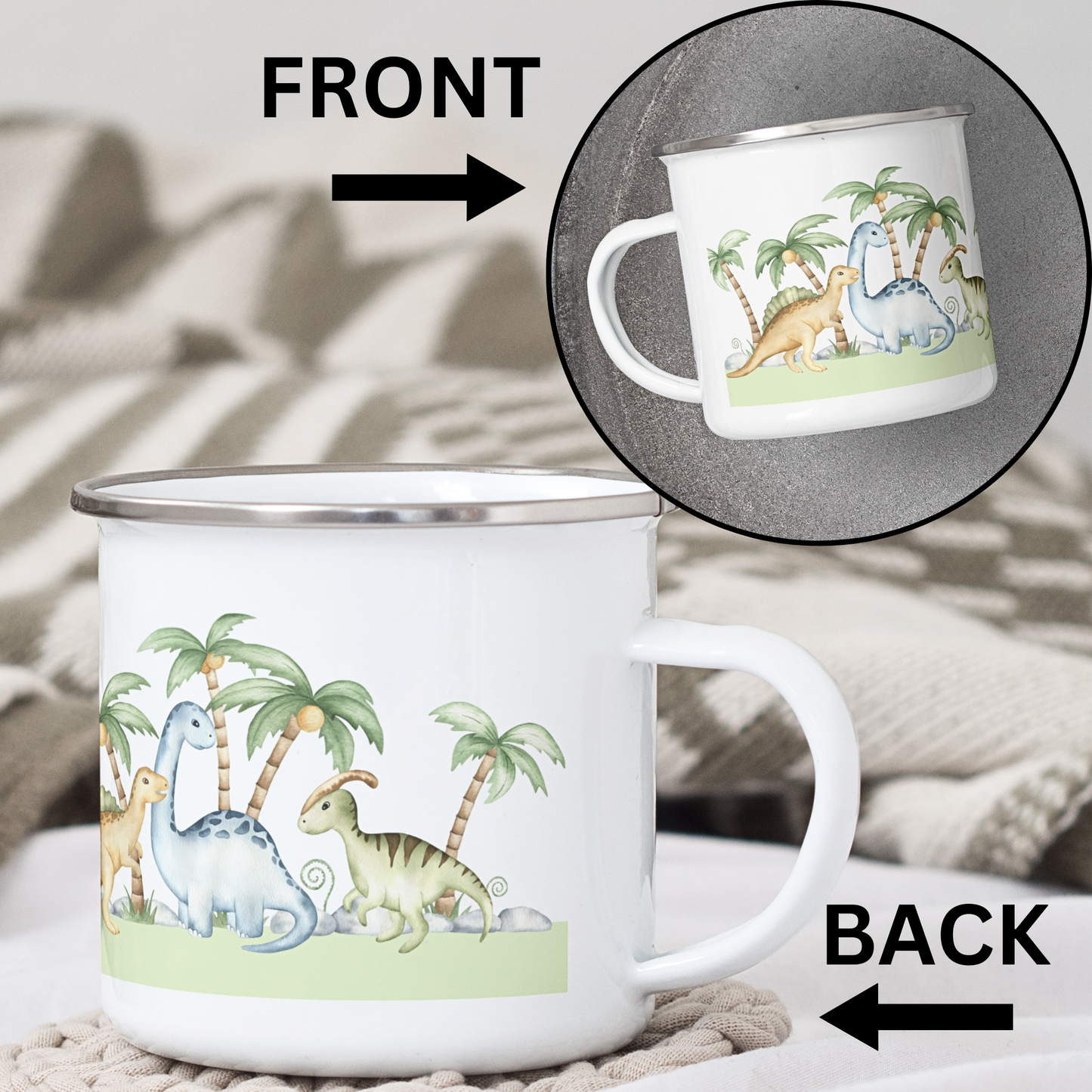 Dinosaur - Enamel Mug