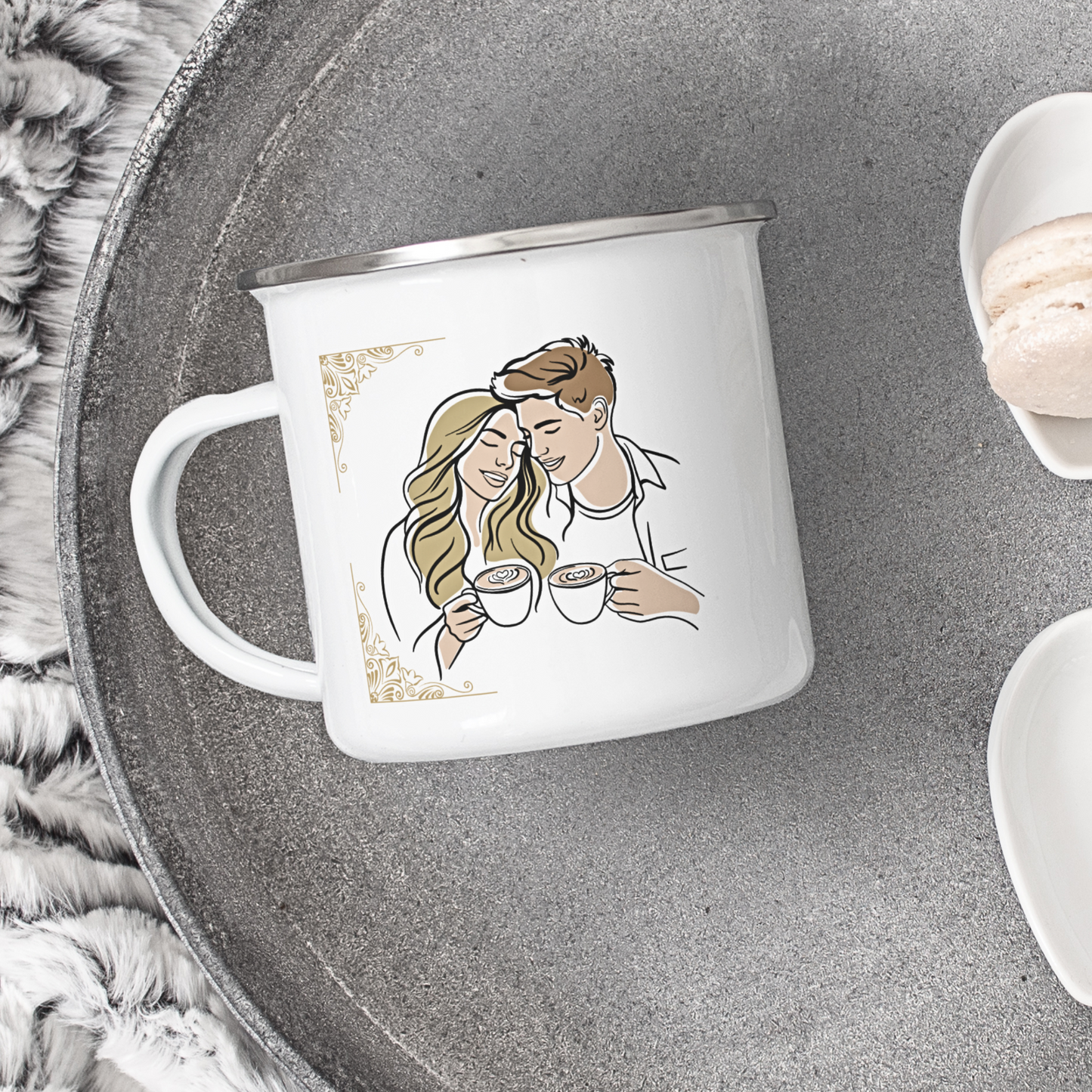 I Want Someone To Look At Me The Way I Look At Coffee - Enamel Mug