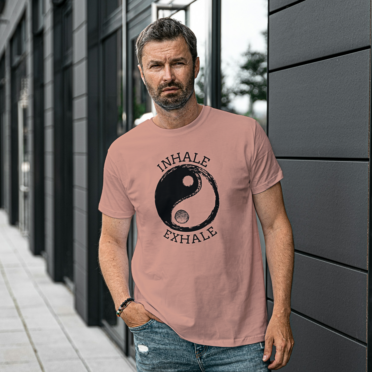 Yin Yang Inhale Exhale - Unisex T Shirt