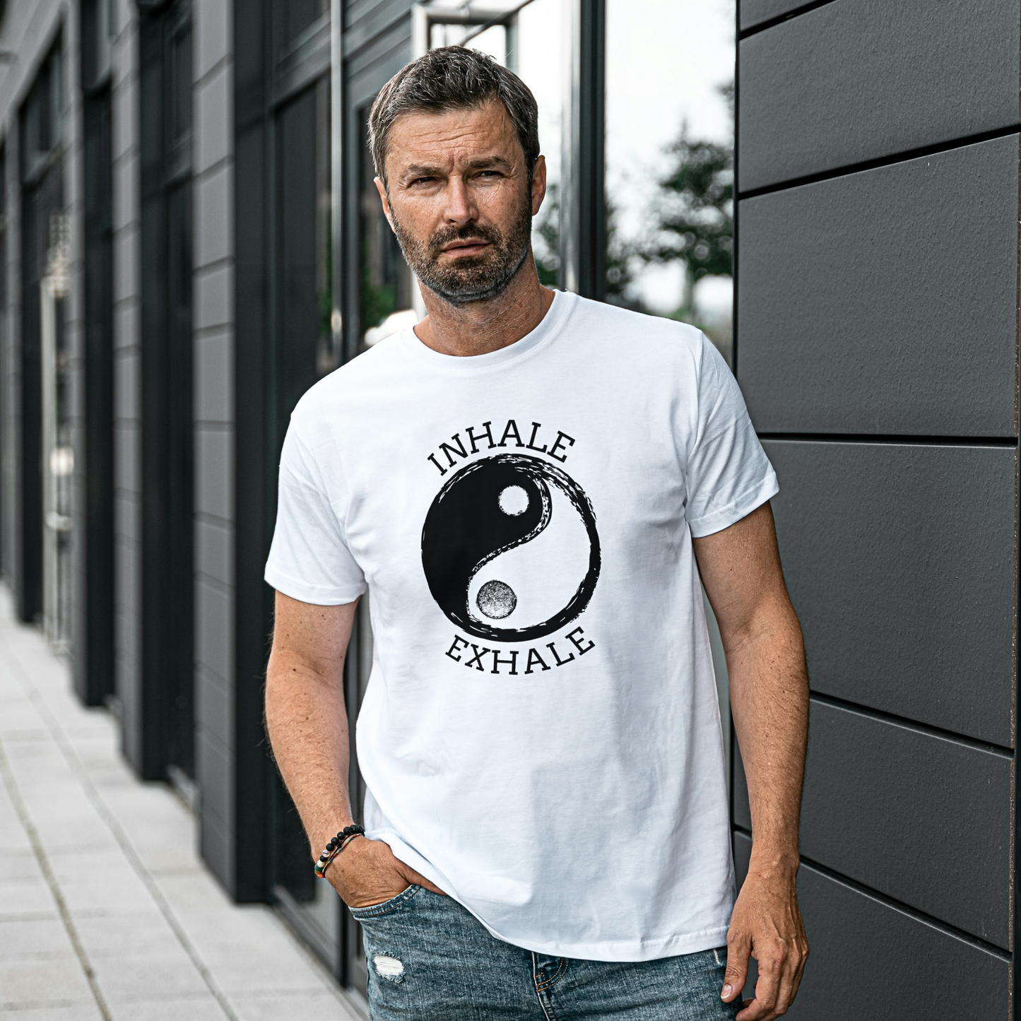 Yin Yang Inhale Exhale - Unisex T Shirt