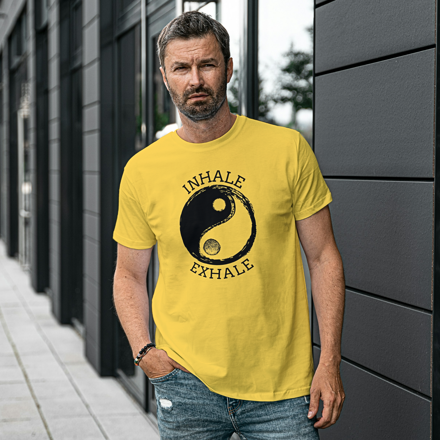 Yin Yang Inhale Exhale - Unisex T Shirt