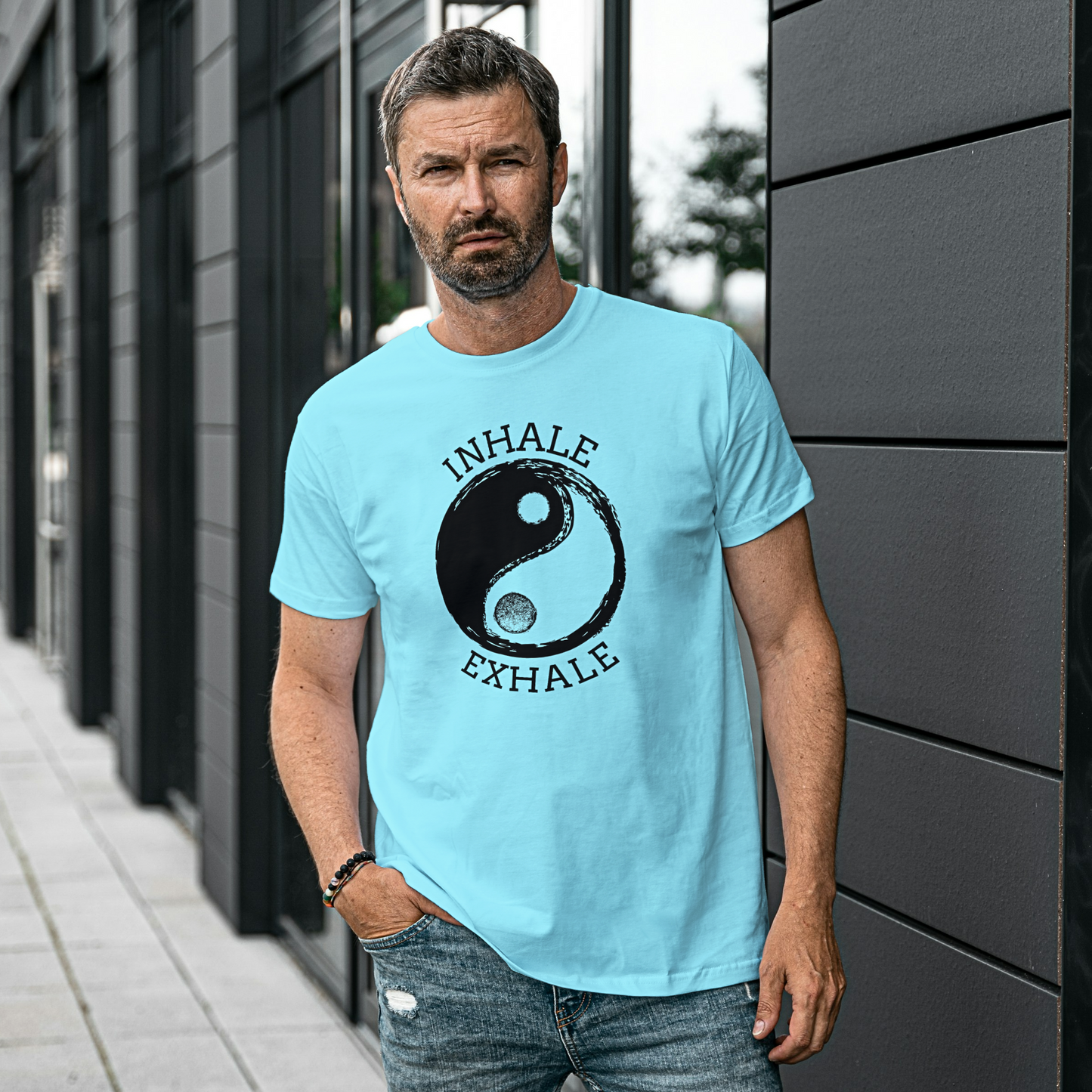 Yin Yang Inhale Exhale - Unisex T Shirt