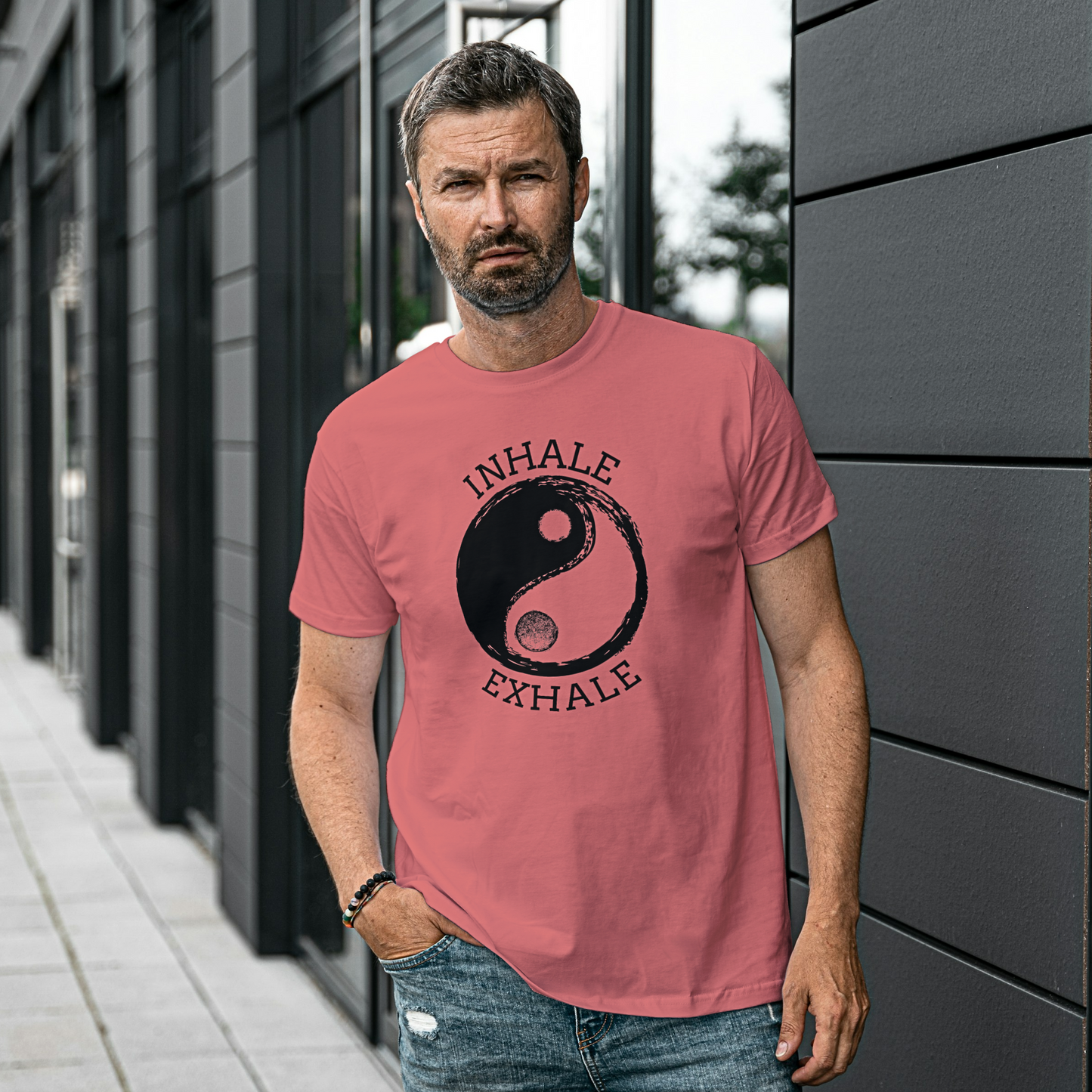 Yin Yang Inhale Exhale - Unisex T Shirt