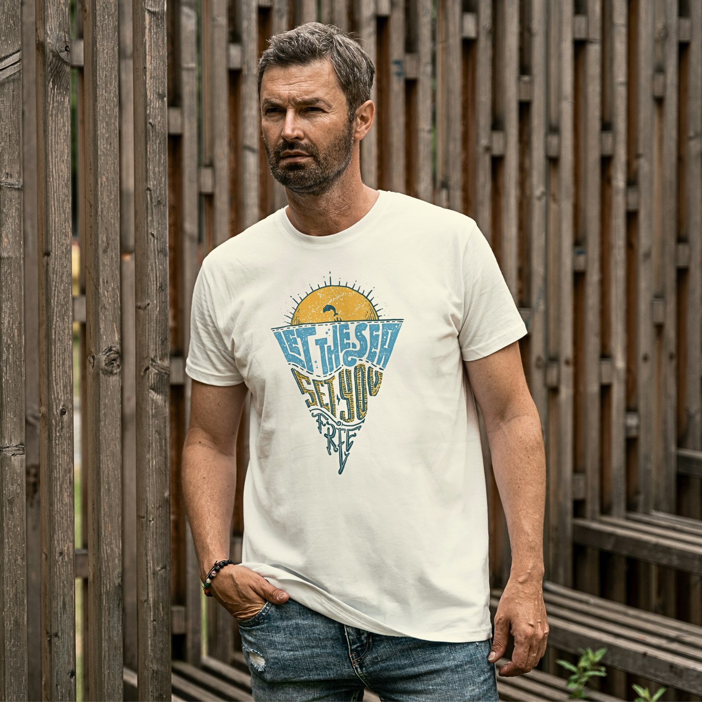 Let The Sea Set You Free - Men's T Shirt