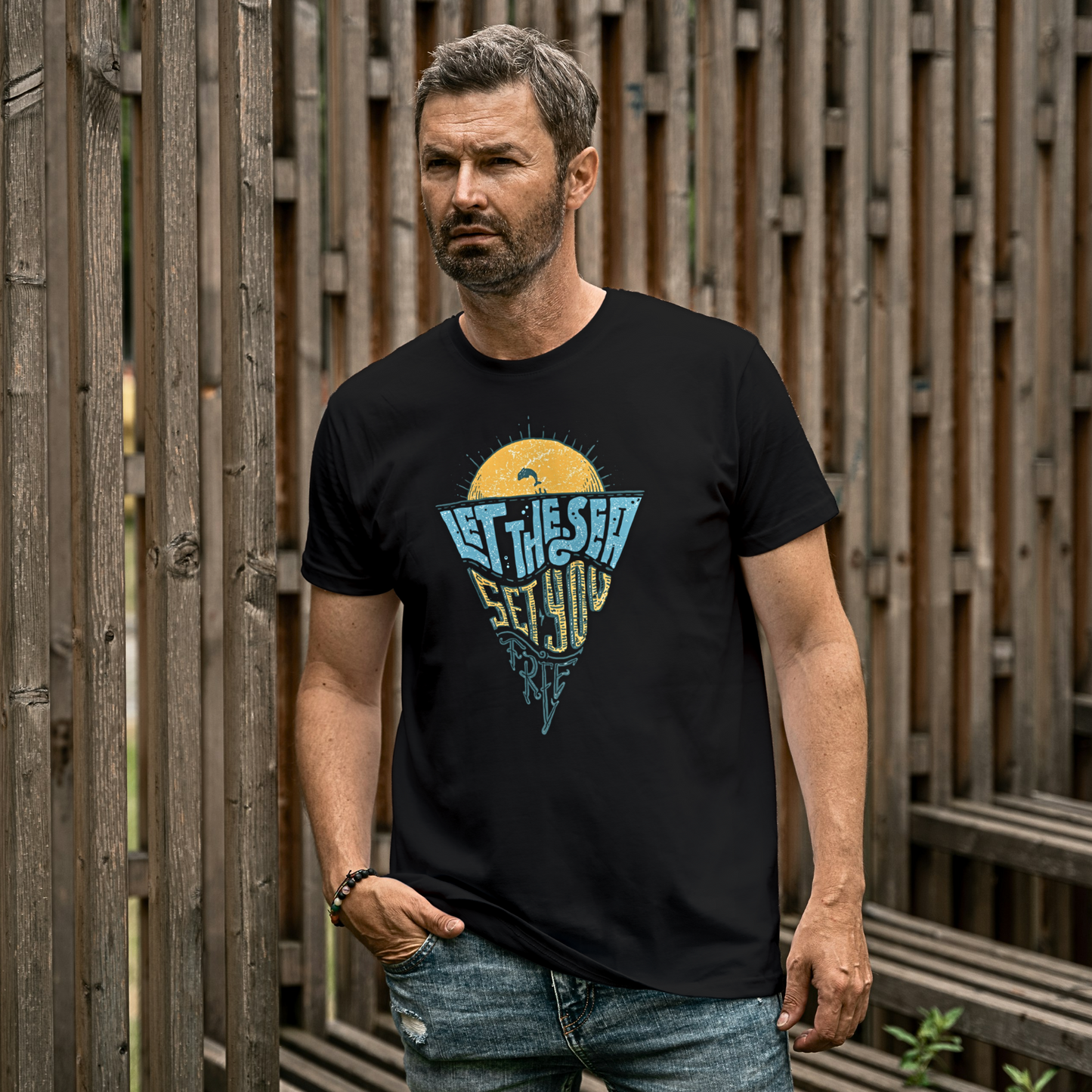 Let The Sea Set You Free - Men's T Shirt