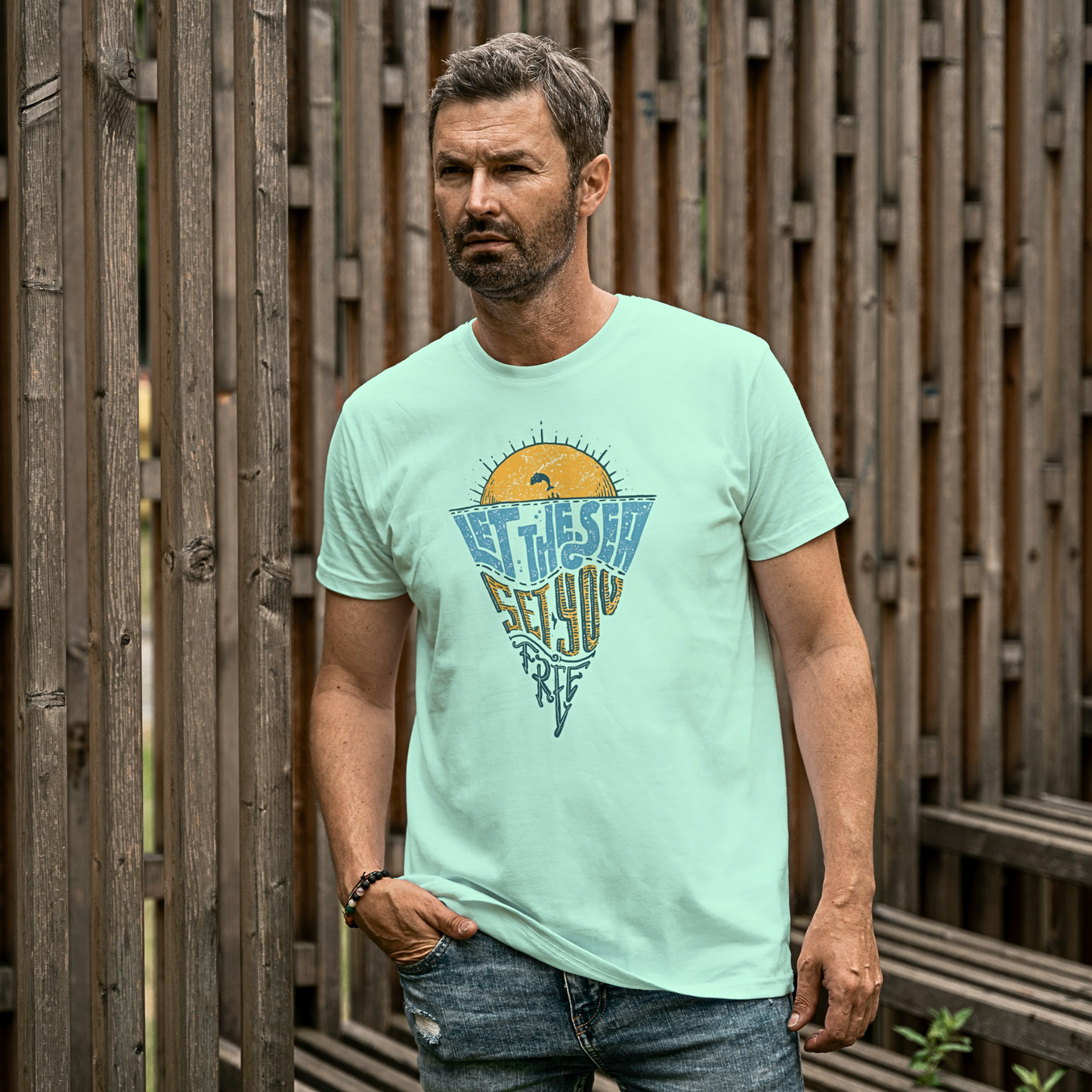Let The Sea Set You Free - Men's T Shirt