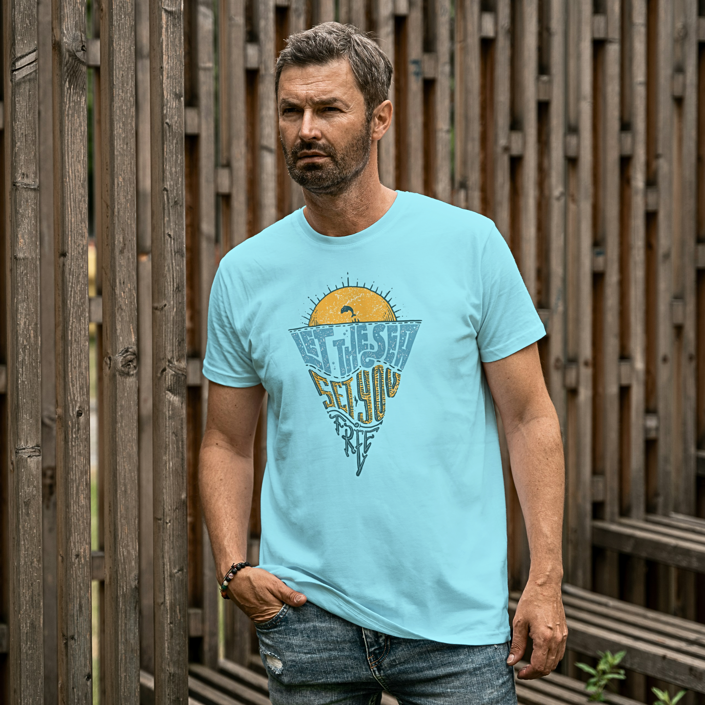 Let The Sea Set You Free - Men's T Shirt