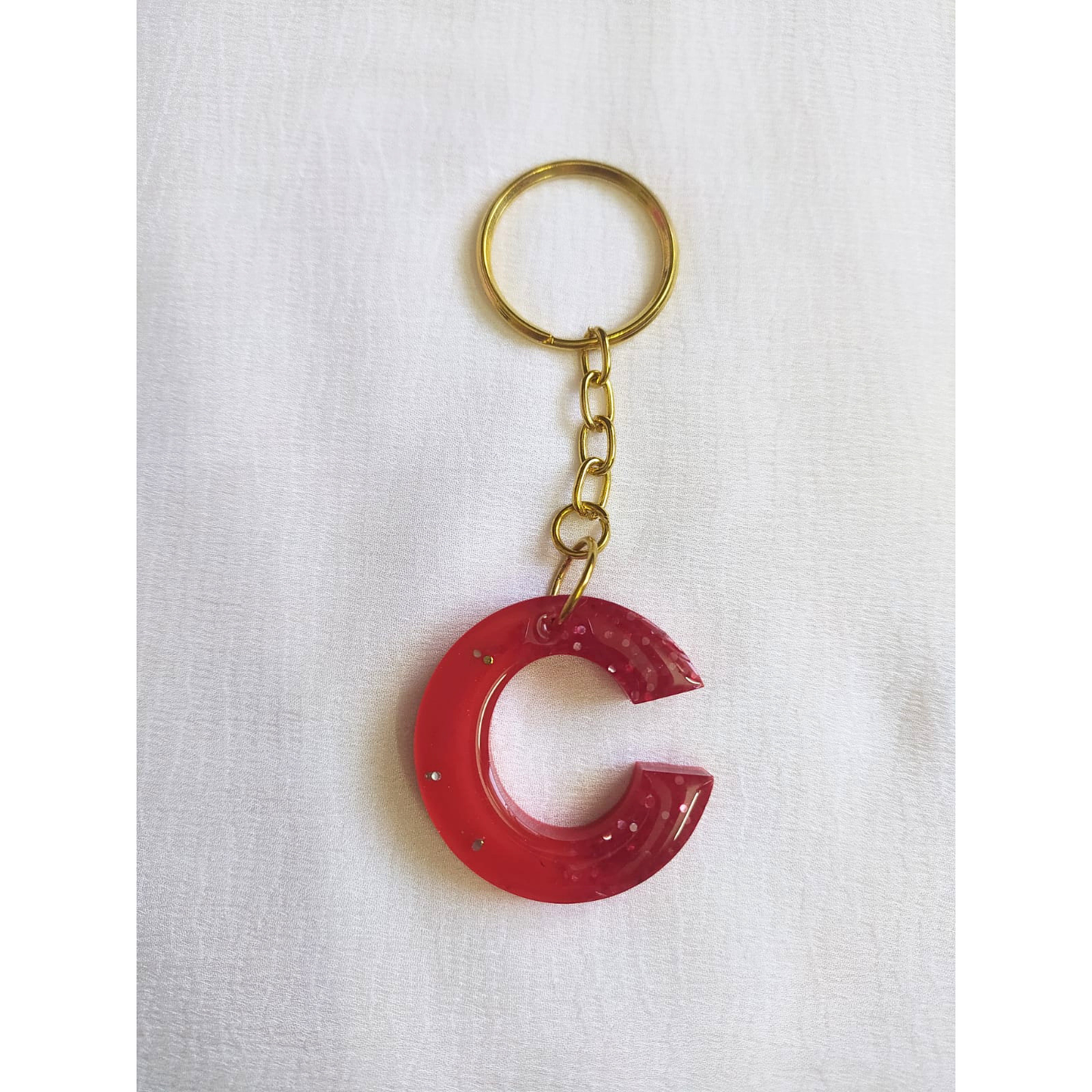 Letter C - Resin Keychain