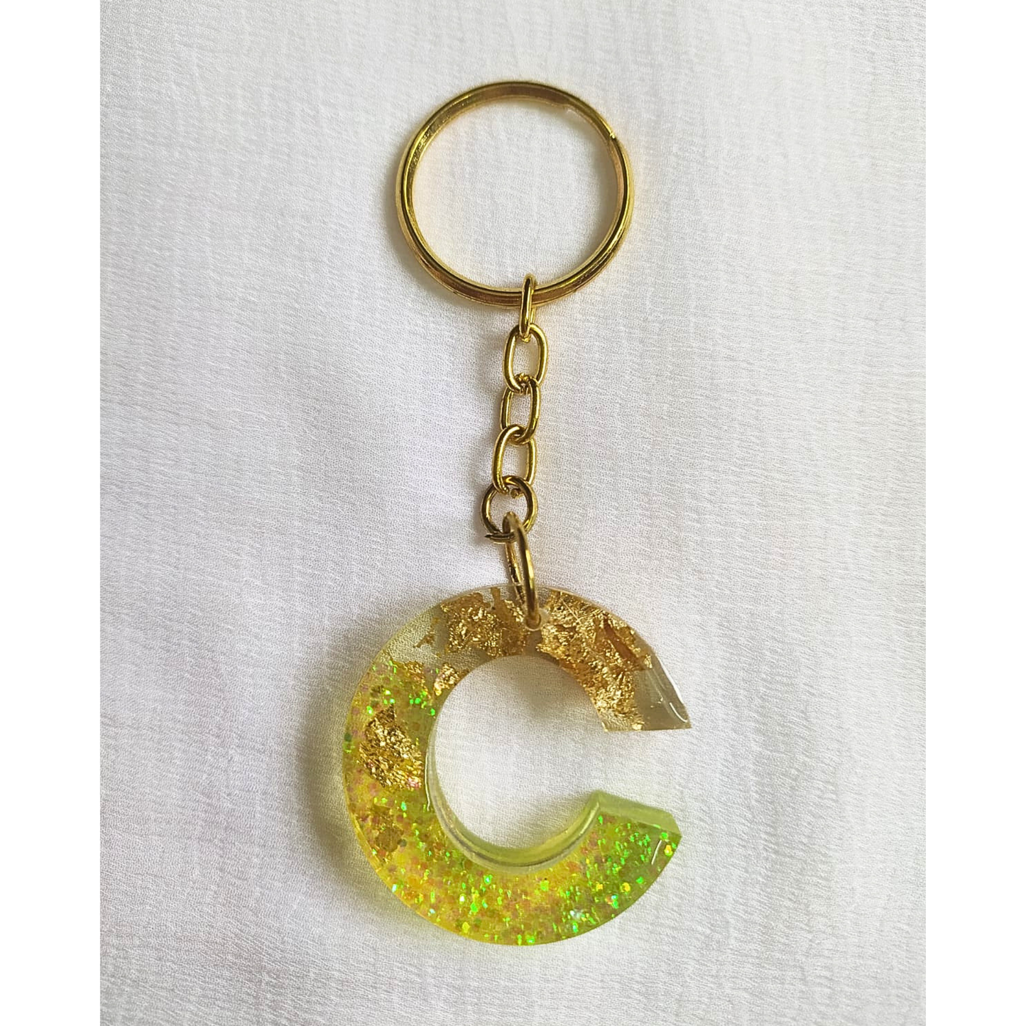 Letter C - Resin Keychain
