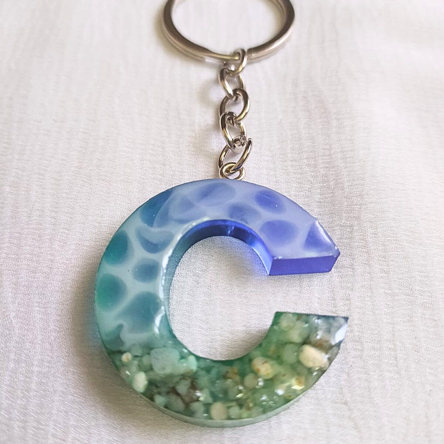 Alphabet C - Resin Keychain
