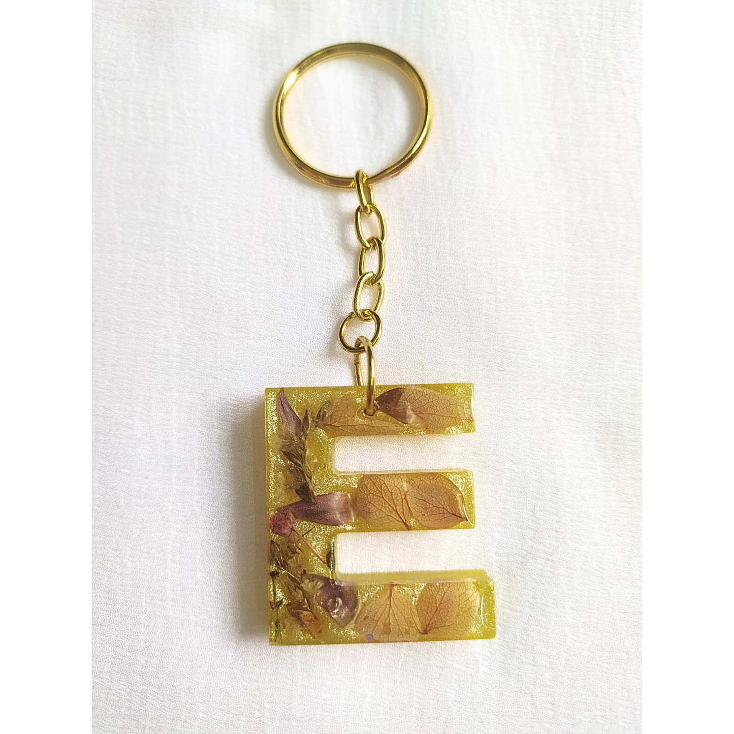 Alphabet E - Resin Keychain