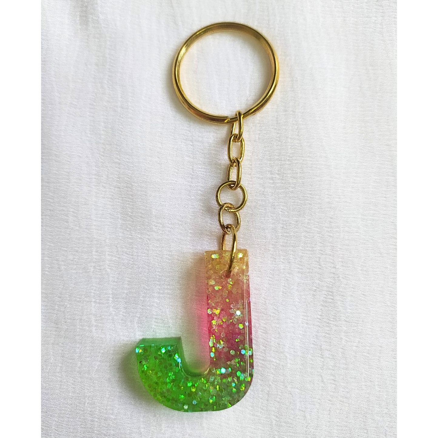 Alphabet J - Resin Keychain