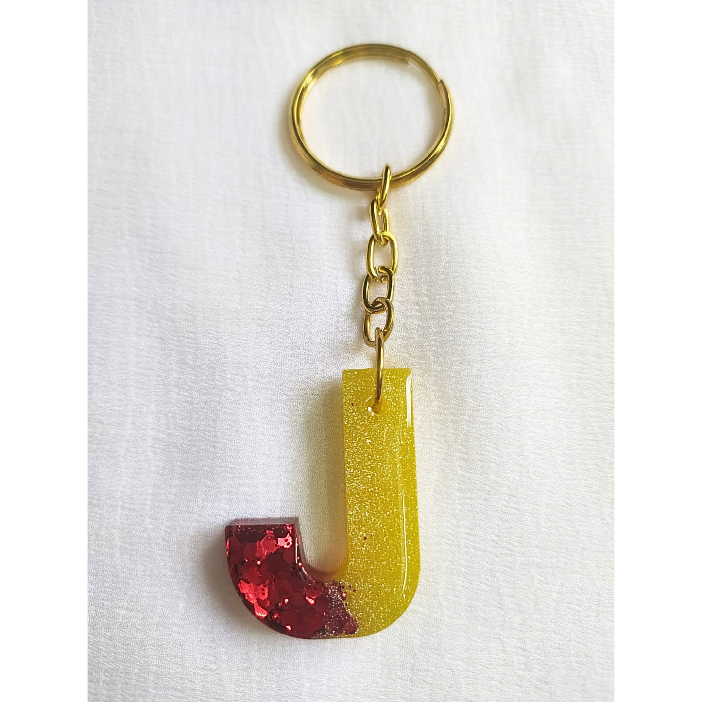 Alphabet J - Resin Keychain