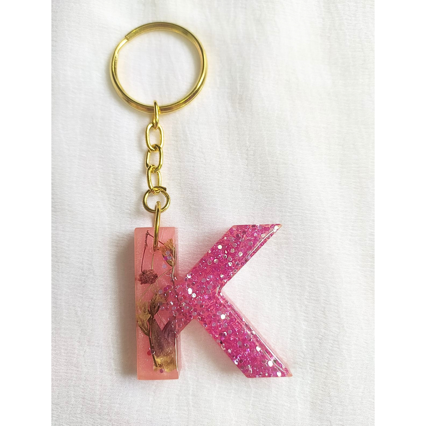 Alphabet K - Resin Keychain