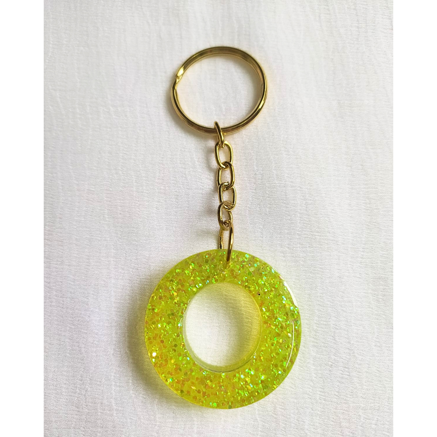 Alphabet O - Resin Keychain