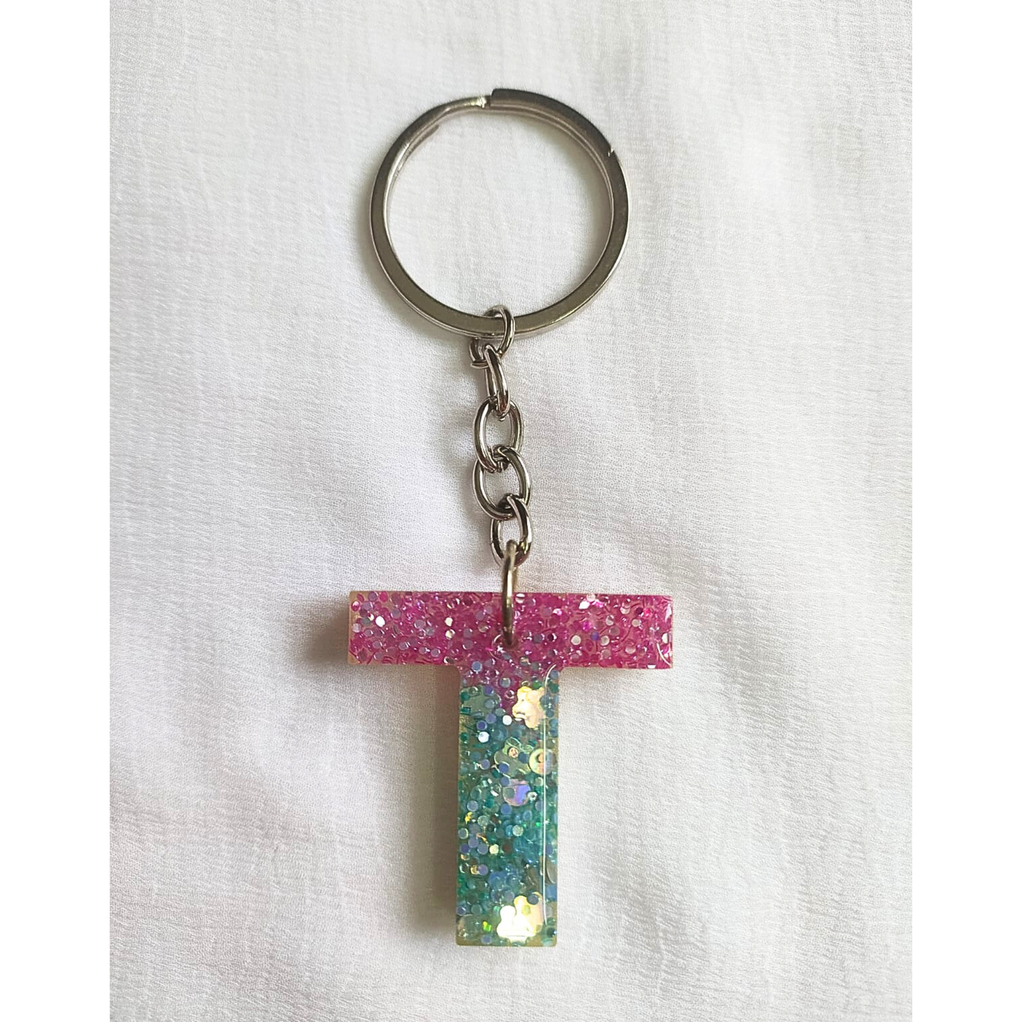 Alphabet T - Resin Keychain