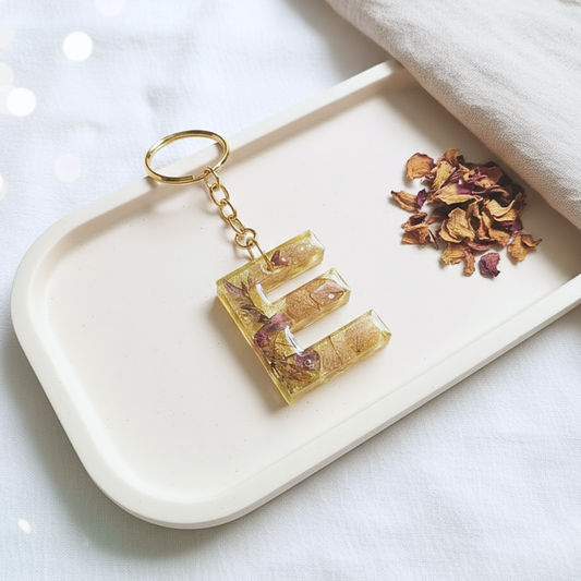 Alphabet E - Resin Keychain