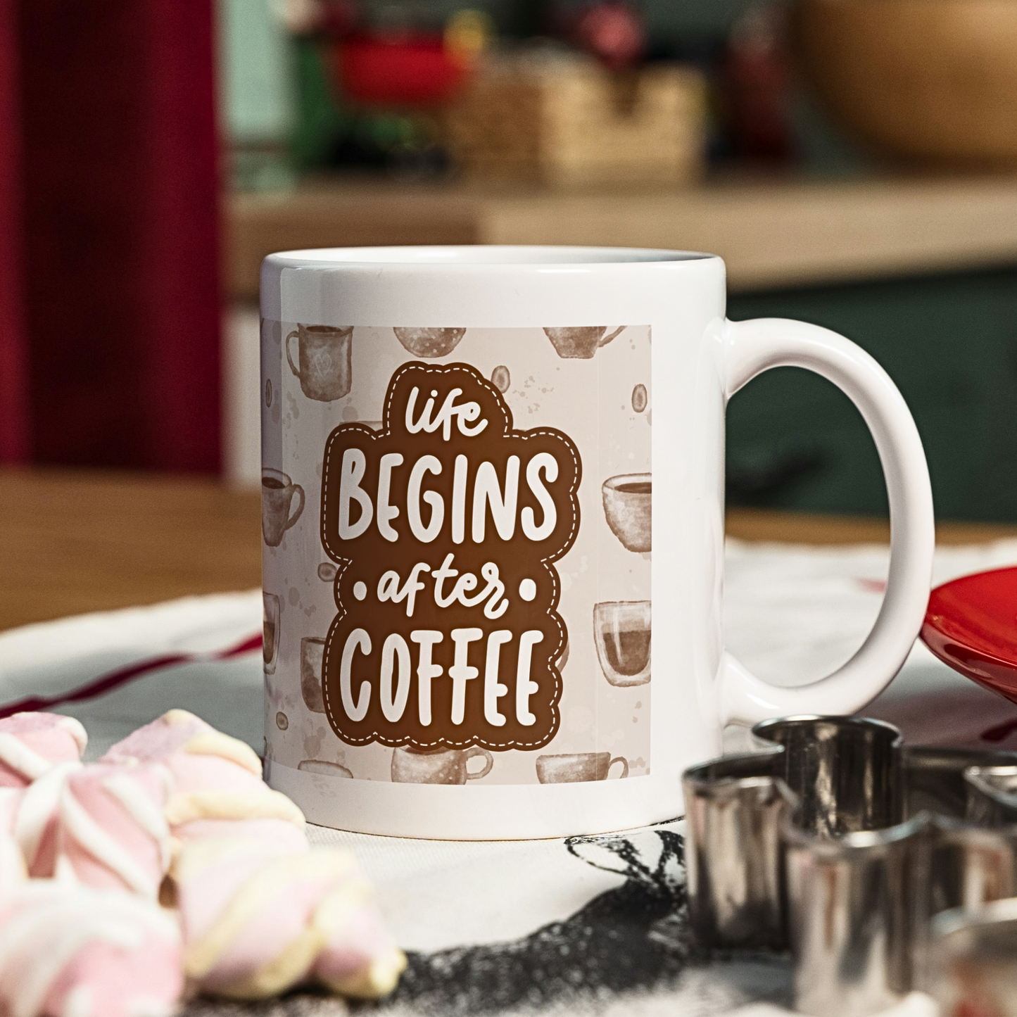Life Begins After Coffee - Ceramic Mug