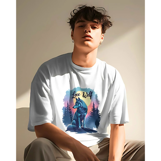 Lone Wolf - Men's Oversized T Shirt