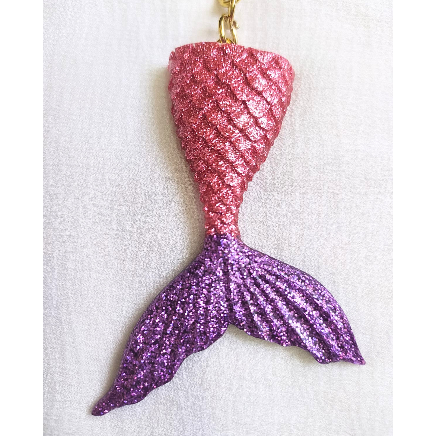 Mermaid Resin Keychain