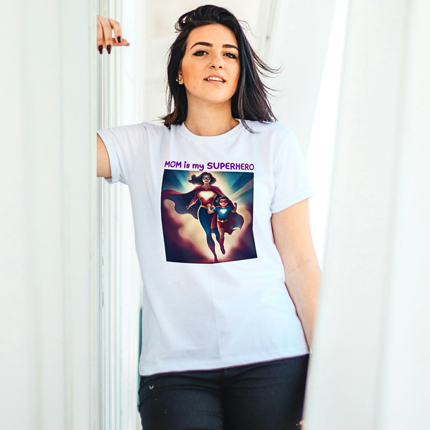 Mom is My Superhero - Women's T Shirt