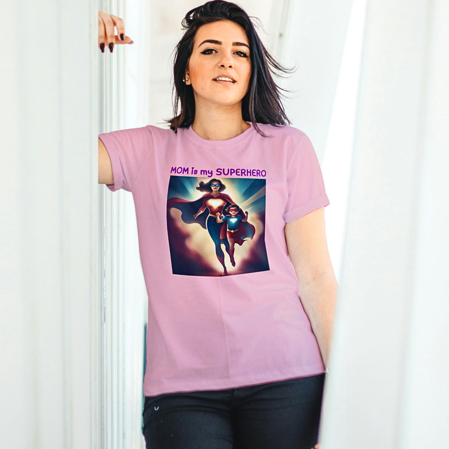 Mom is My Superhero - Women's T Shirt