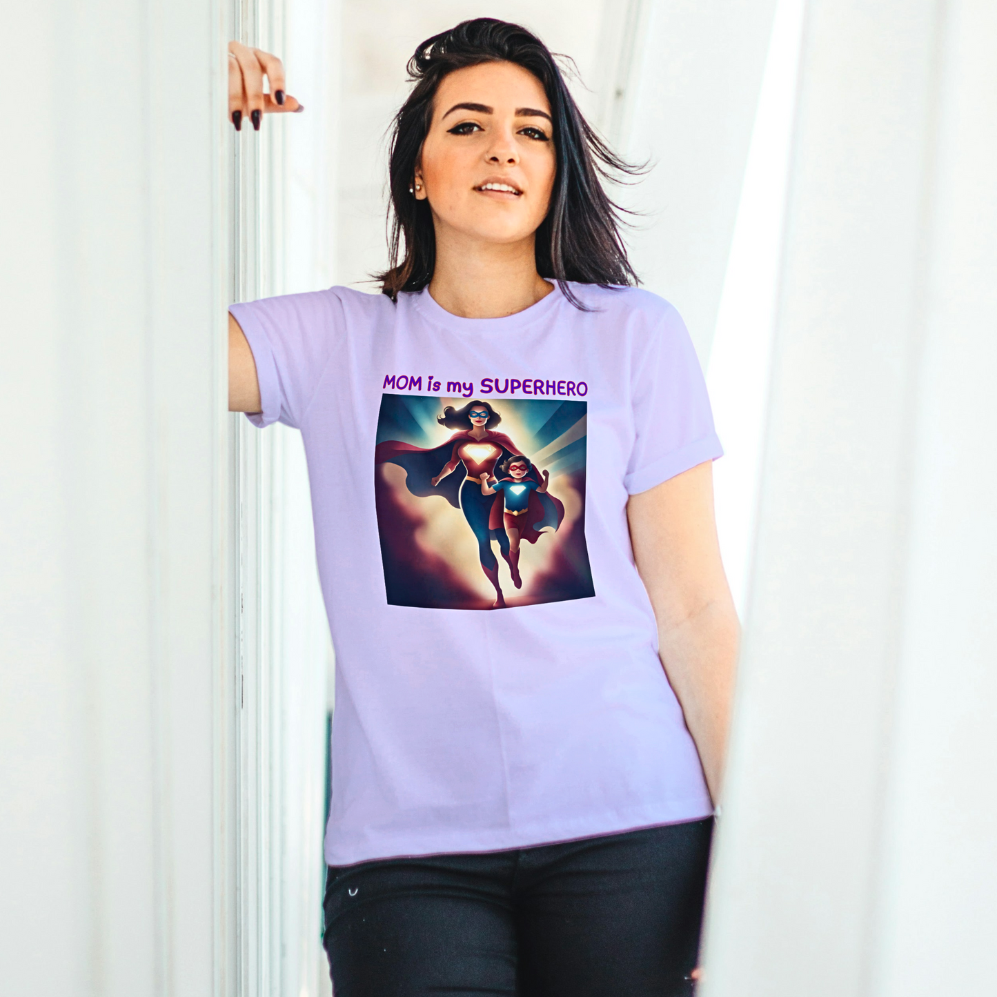 Mom is My Superhero - Women's T Shirt