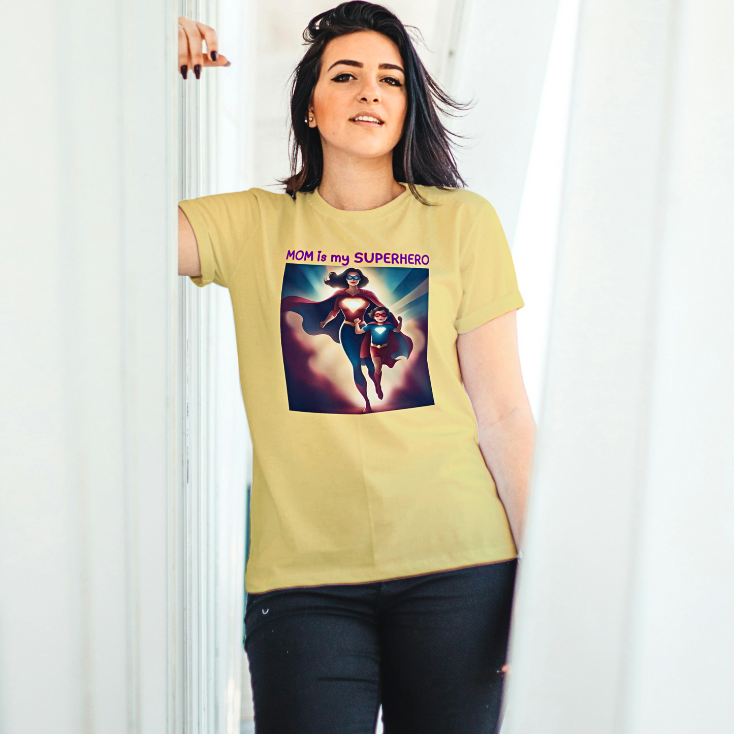 Mom is My Superhero - Women's T Shirt