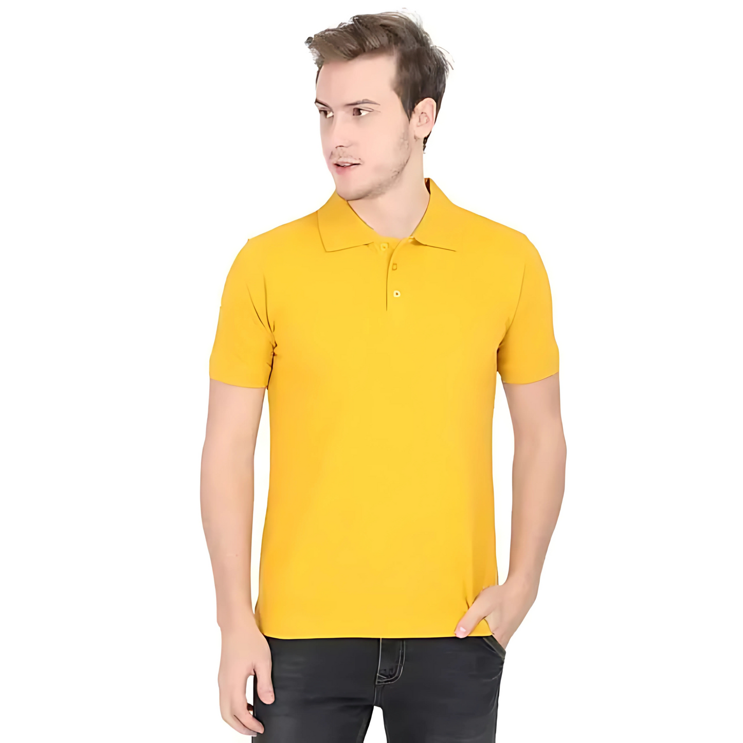 Men's Plain Polo T Shirt