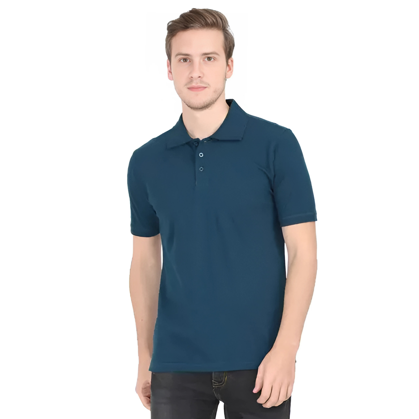Men's Plain Polo T Shirt