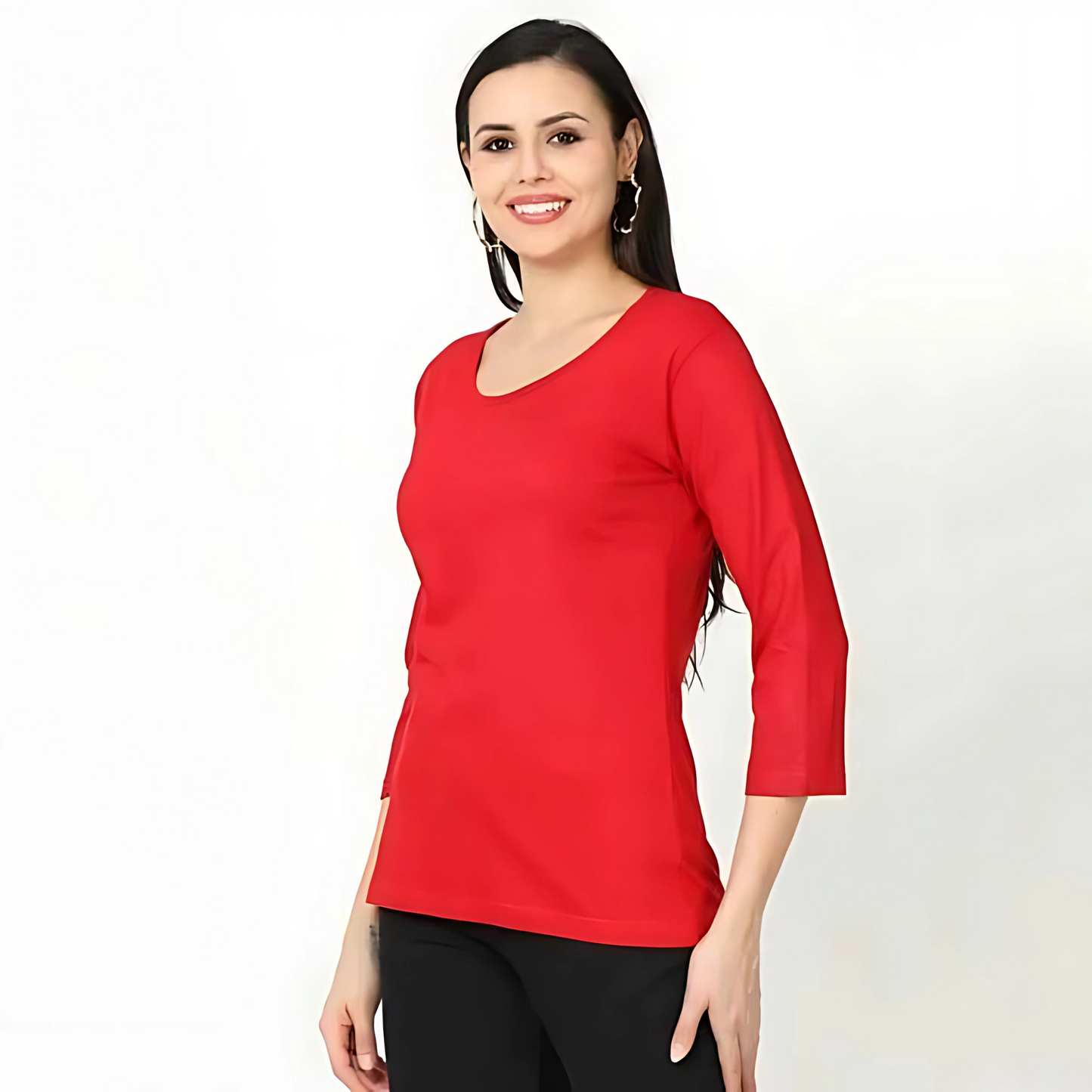 Women's Plain Long Sleeve T Shirt