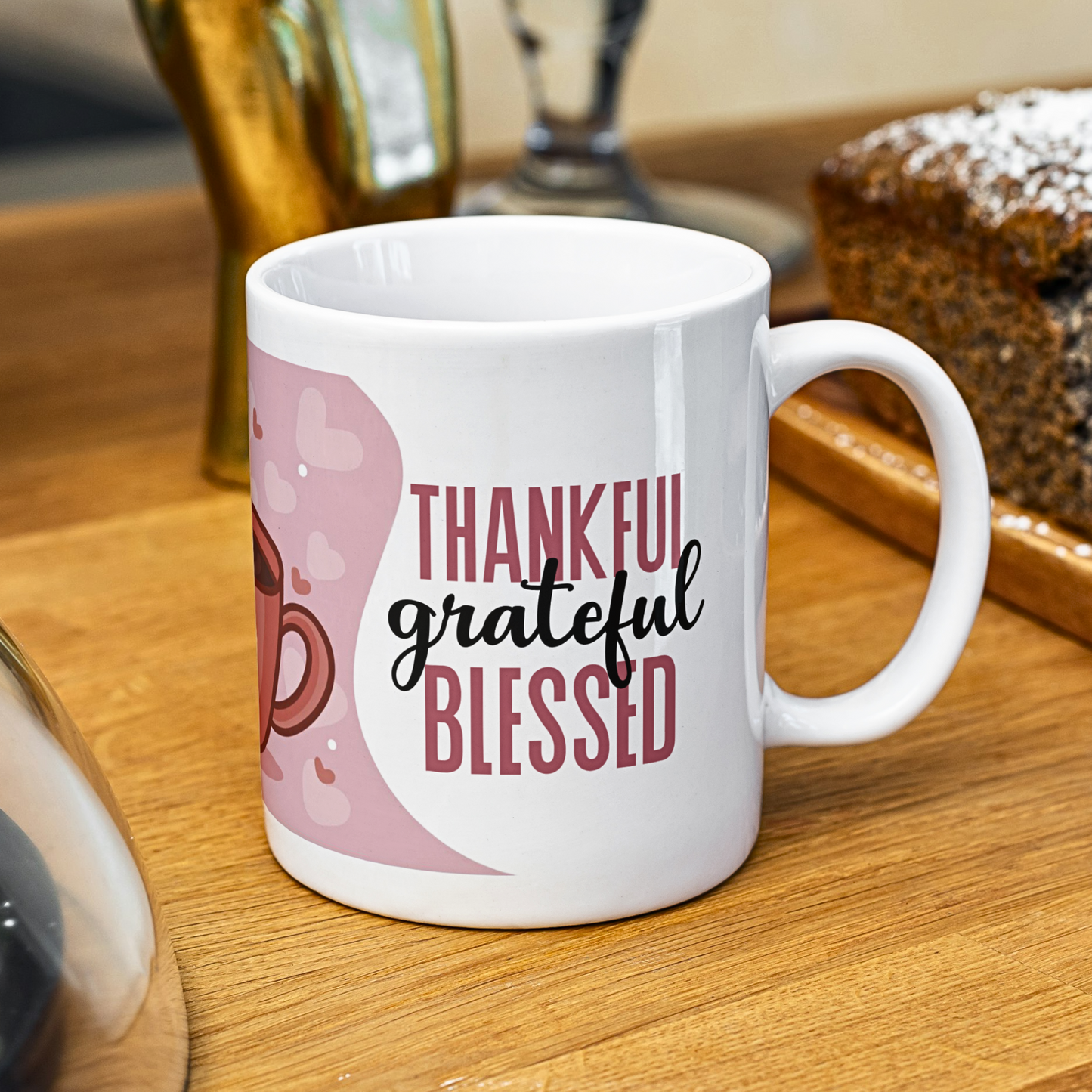 Thankful Grateful Blessed - Ceramic Mug