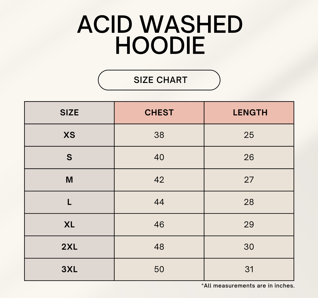 Unisex Acid Washed Hoodie