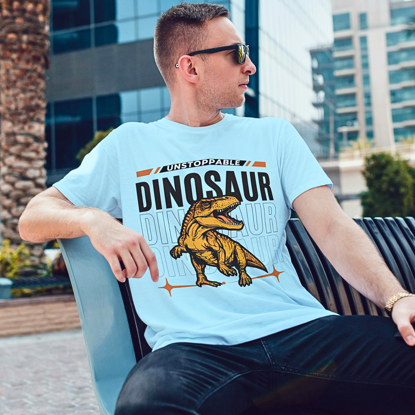Unstoppable Dinosaur - Men's T Shirt