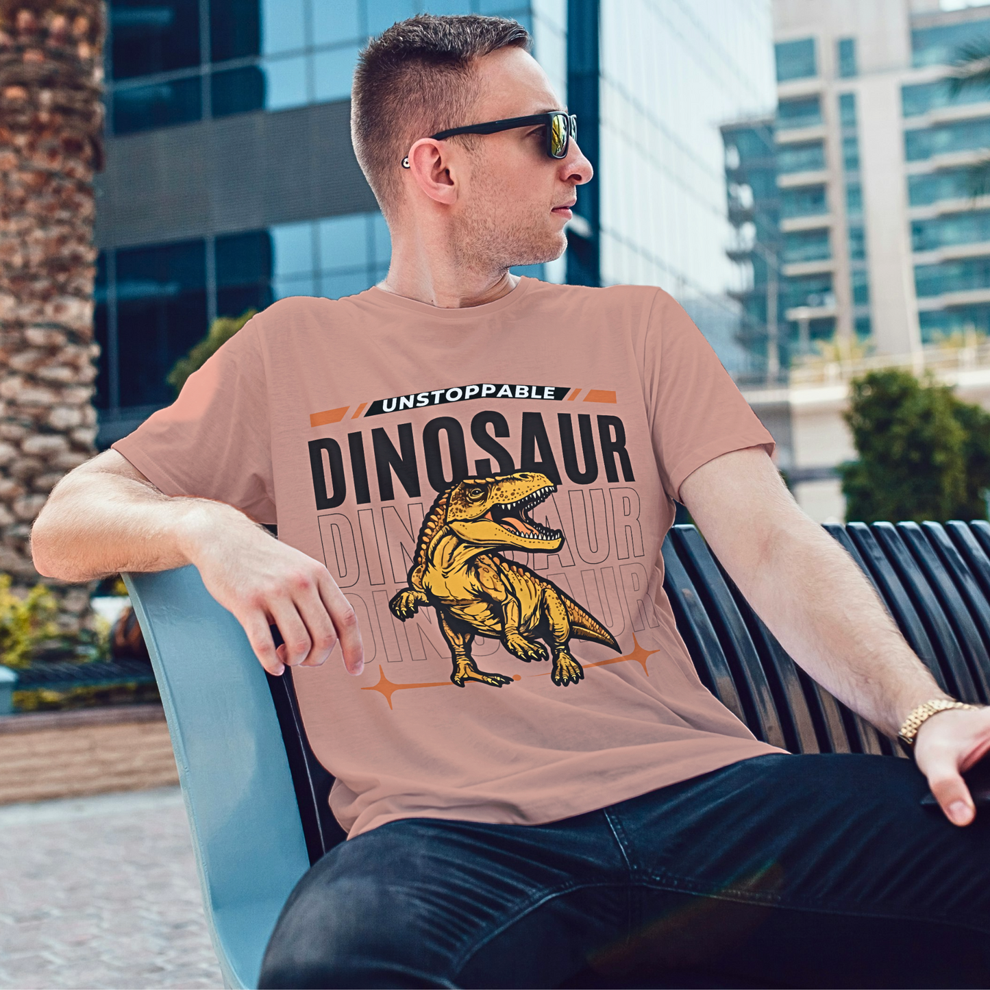 Unstoppable Dinosaur - Men's T Shirt