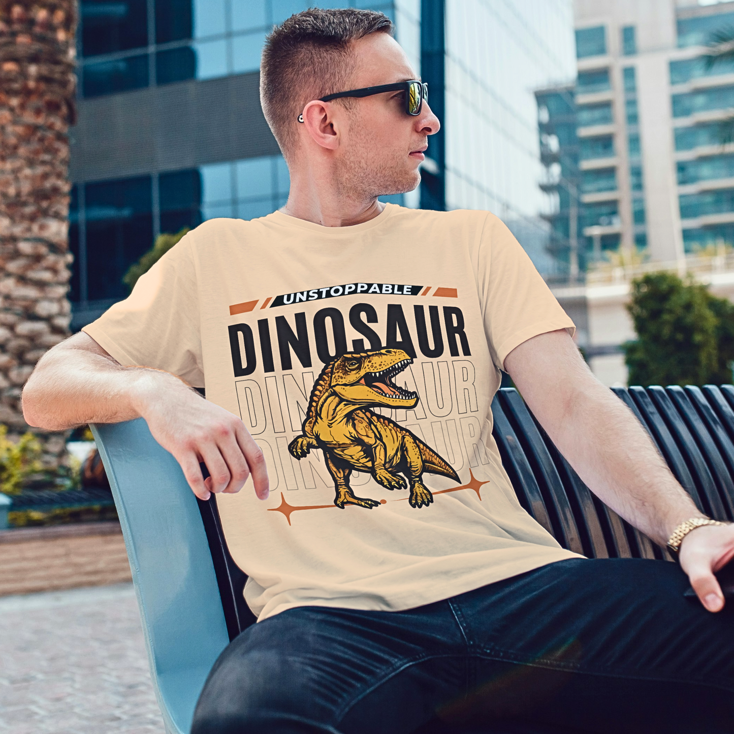 Unstoppable Dinosaur - Men's T Shirt