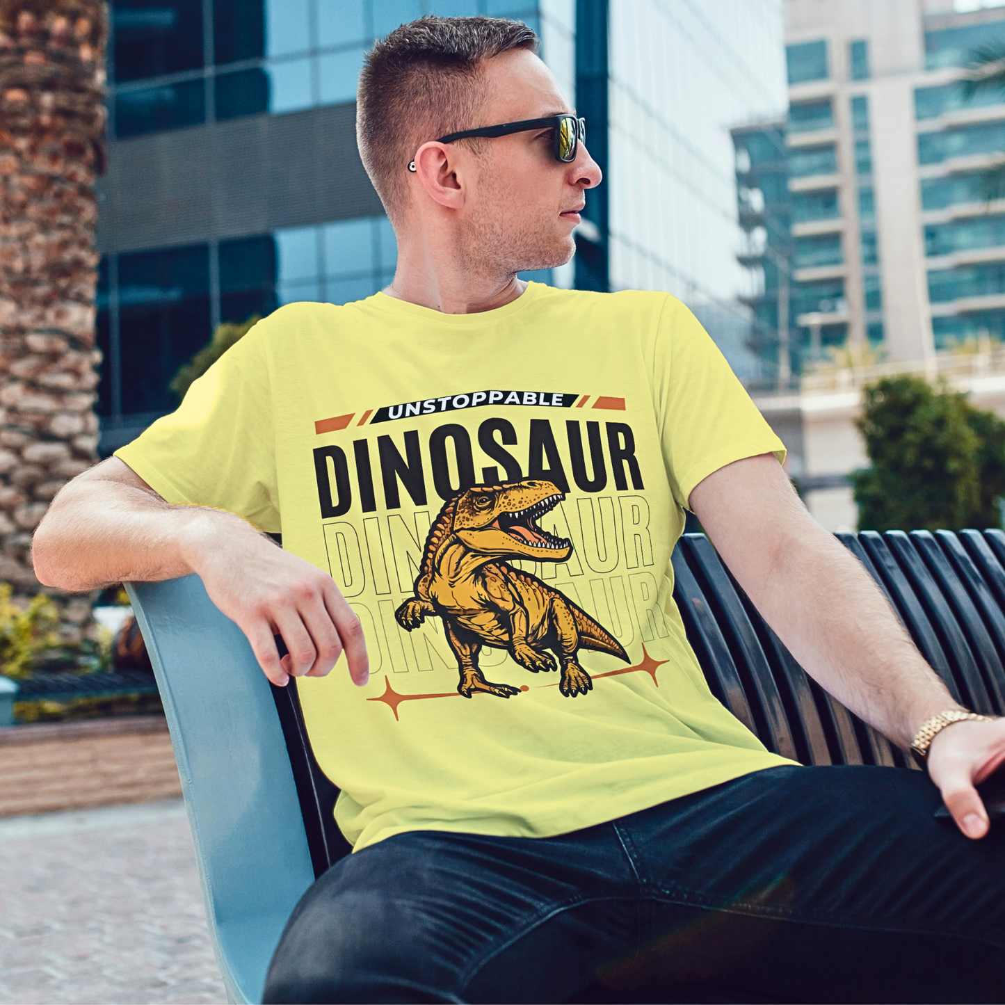 Unstoppable Dinosaur - Men's T Shirt